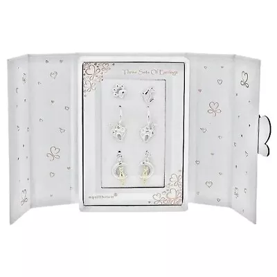 Buy Cat Cats Equilibrium Jewellery Gift Set Of 3 Earrings Silver Plated/Gold Plated • 19.99£