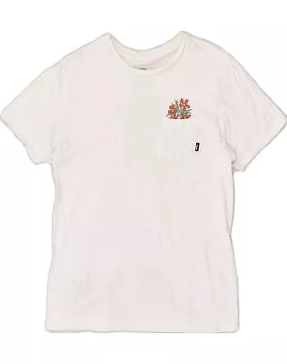 Buy VANS Mens Custom Fit Graphic T-Shirt Top Medium White Cotton GL06 • 9.31£