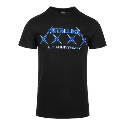 Buy Official Metallica 40th Anniversary XXXX T Shirt (Black) • 7.99£