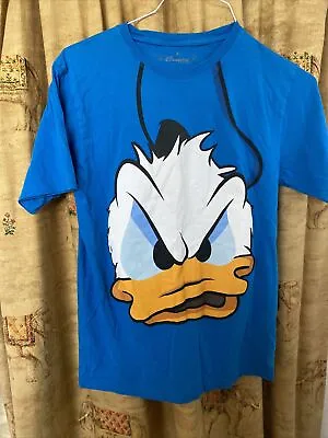Buy Bins Disney Donald Duck Shirt Adult Blue M Disneyland Paris • 9.99£