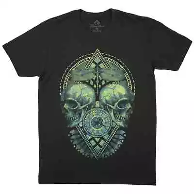 Buy Time Flies Mens T-Shirt Art Dragonfly Skull Clock Mystic Art Death Life D09 • 12.49£