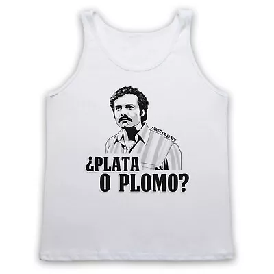Buy Narcos Pablo Escobar Plata O Plomo Silver Or Lead Tv Adults Vest Tank Top • 18.99£