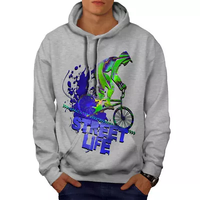 Buy Wellcoda Street Life Bike Sport Mens Hoodie, Urban Casual Hooded Sweatshirt • 25.99£