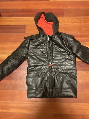 Buy Disney Store Star Wars Boys 7/8 Kylo Ren Faux Leather Hood Jacket • 16.07£