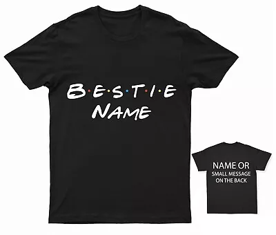 Buy Personalised Bestie T-Shirt | Custom BFF Name Fun Friendship Tee • 14.95£