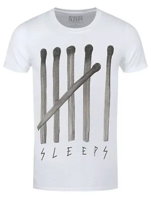 Buy While She Sleeps T-shirt Matches Men's White • 14.99£
