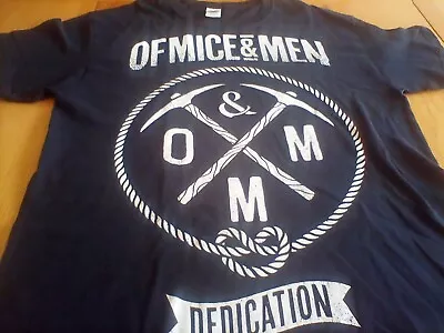 Buy USED Of Mice & Men Dedication T Shirt. Large. VGC. • 3.99£