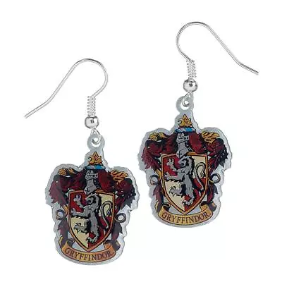 Buy Harry Potter - Harry Potter Silver Plated Earrings Gryffindor - New Si - H300z • 9.89£