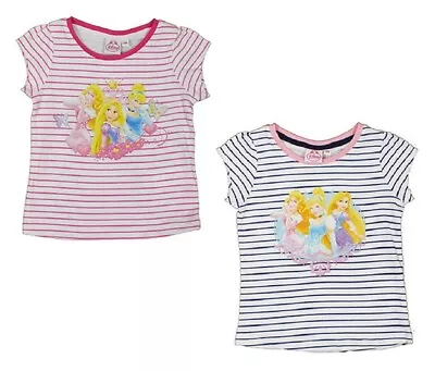 Buy Girls Disney Princess T Shirt Top Age 2 3 Years Cinderella Aurora Rapunzel • 6.95£