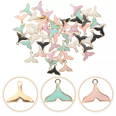 Buy 50pcs Enamel Mermaid Charms For Jewelry Making • 7.65£