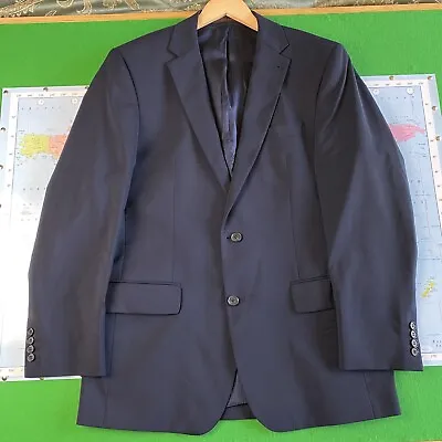 Buy Jeff Banks Wool Blend Blazer Navy Striped Lining Suit Blazer Size 40” Chest • 8.61£