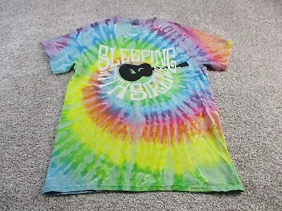 Buy Sleeping With Sirens T-Shirt Adult Medium Tie Dye Multi Color Cotton Band Retro • 3.97£