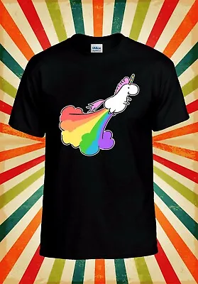 Buy Rainbow Fly Unicorn Fart Funny Cool Men Women Vest Tank Top Unisex T Shirt 2184 • 9.95£