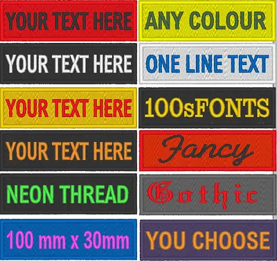 Buy Personalised Name Patch - Embroidered 1 Line Text, Airsoft, Scouts, Club, Biker  • 4.99£