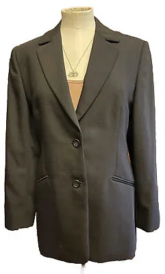 Buy Aquascutum Jacket, Blazer,  100% Wool, Black And Red, Size 10, Smart, Tailored • 28£
