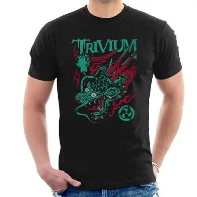 Buy Trivium Logo Turquoise Dragon Men's T-Shirt • 17.95£