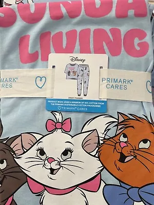 Buy Disney Aristocats Marie Toulouse & Berlioz Cats Pyjama Set UK Sizes 4-20 2XS-XL • 19.99£
