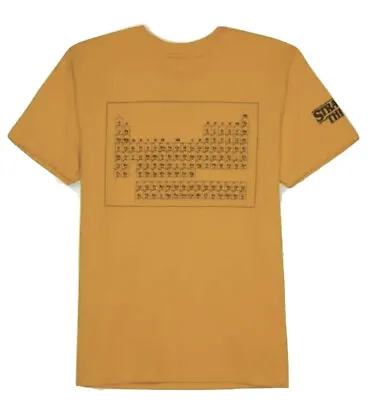 Buy Stranger Things Dustin Henderson Periodic Table T-Shirt ~ Yellow - Youth Large • 9.65£