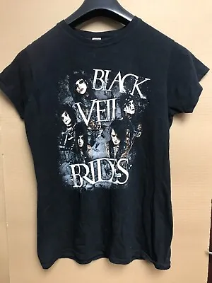 Buy 2011 Ladies Black Veil Brides T- Shirt Black  Short Sleeve  XL Pit To  Pit 18” • 9.99£