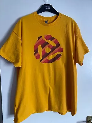 Buy Funk Northern Soul 45 Adapter T-Shirt | Gold Size XL | Heavywight • 8£