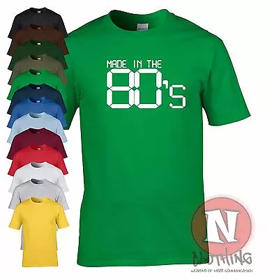 Buy Made In The 80's T-shirt Eighties Retro Fancy Dress Birthday Party Funny Tee • 11.99£