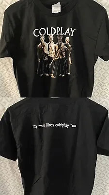 Buy Vtg Coldplay T Shirt Y2k Rare My Mum Likes Coldplay Too Youth M Tour Exclusive • 16.82£