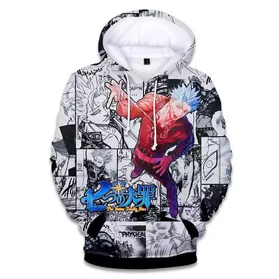 Buy Seven Deadly Sins Ban Hooded Sweatshirt Halloween Pullover Jumper Coat 8SIZE • 30.35£