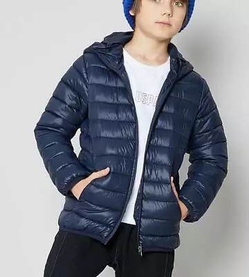 Buy New Kids Child Light Weight Cotton Jacket Hooded Coat Boys Winter Outerwear Gift • 21.75£