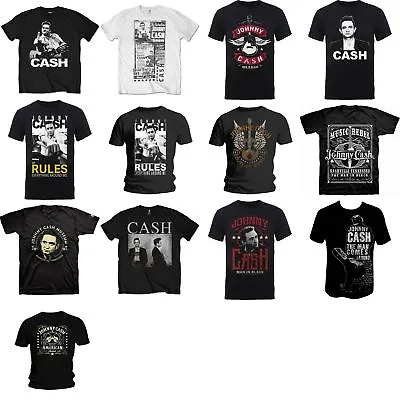 Buy Johnny Cash Mens Short Sleeve T-Shirts Various Styles Official Merchandise • 13.95£