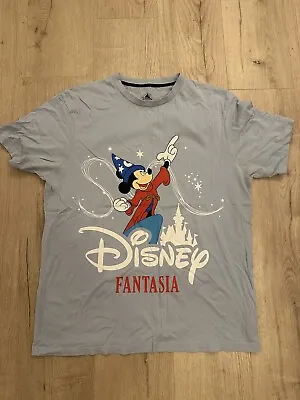 Buy Disney Store Mickey Fantasia Blue Tshirt Size L • 12.99£