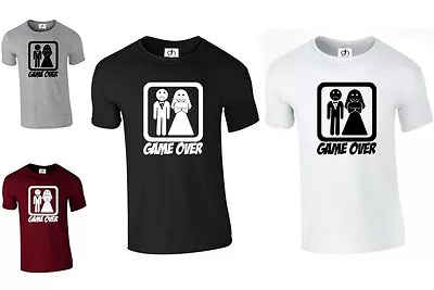 Buy Game Over Funny Wedding TSHIRT Stag Hen Night Bride Lot GIFT (GAMEOVER,TSHIRT) • 6.50£