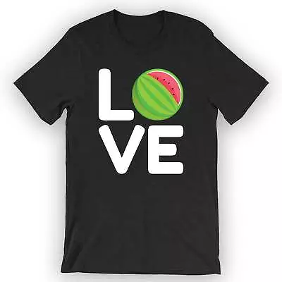 Buy Unisex LOVE Watermelon T-Shirt Funny Watermelon Party Shirt • 22.63£
