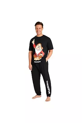 Buy Disney Adult Unisex Grumpy Pyjama Set - Bottoms And T-Shirt Short Sleeves • 23.49£