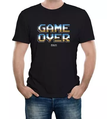 Buy Mens Game Over Retro 80's T-Shirt Classic Gaming 8 Bit Arcade Pixel Retro Cool • 12.99£