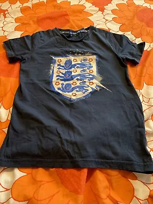 Buy Tu Boys England T-shirt Size 9 Years - Blue - Football • 5£