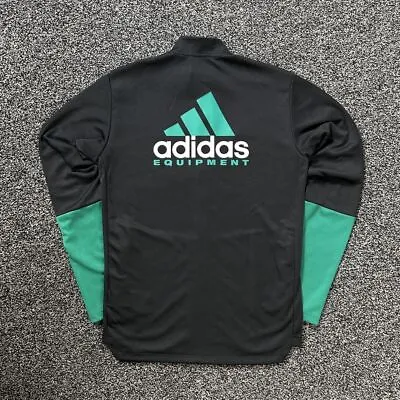 Buy Men's Celtic FC Adidas Equipment Black Green Size Medium Full Zip Track Jacket • 35£