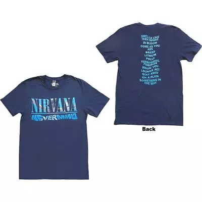Buy NIRVANA - Unisex T- Shirt - Nevermind -  Blue  Cotton  • 17.99£