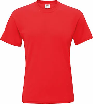 Buy Fruit Of The Loom T-Shirt Plain Mens Womens Unisex Short Sleeve Tee Top S-5XL • 7.87£