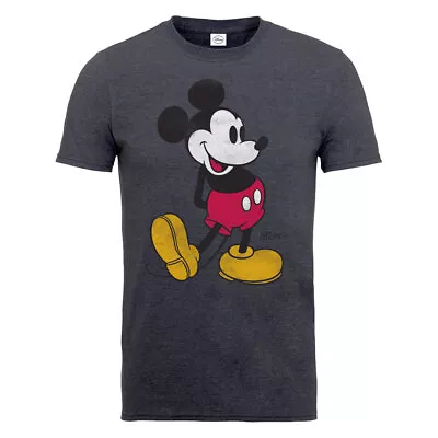 Buy Mickey Mouse T-Shirt  Disney Official New Charcoal • 12.95£