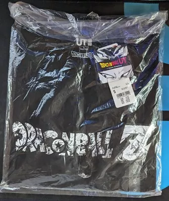 Buy Uniqlo Dragon Ball Z UT Small Spell Out Black Short Sleeve Cotton T Shirt DBZ • 24.95£