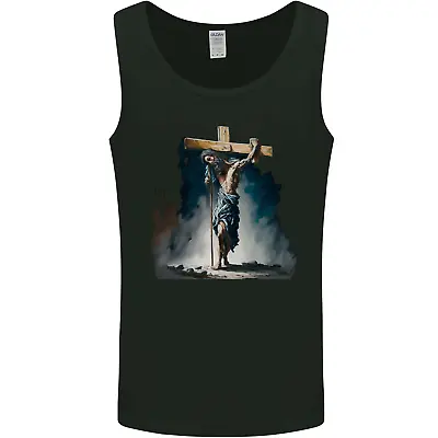 Buy Jesus Christ Carrying His Cross Mens Vest Tank Top • 9.99£