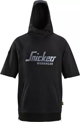 Buy Snickers Workwear Kurzarm Hoodie Mit Logo Schwarz • 100.33£