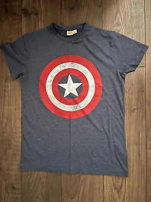 Buy Marvel Captain America T-shirt Men’s Size Medium • 4.95£