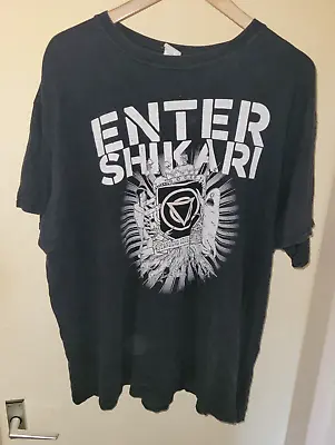 Buy Enter Shikari Take To The Skies 2007 2017 Tour T Shirt Standing Like Statues 2XL • 24.99£