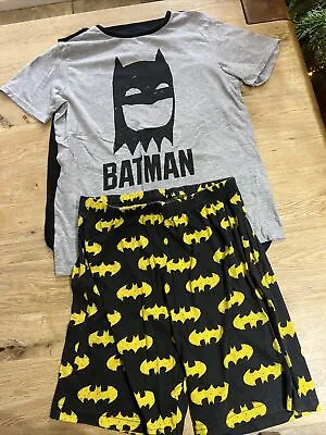 Buy DC Batman Pyjamas Set With Cape Age 12 • 2.50£