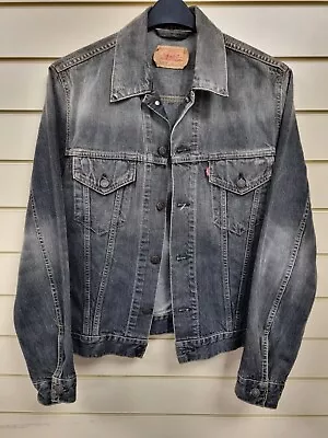 Buy Men's Levi's Denim Jacket. Size L. Black. VGC. • 19£