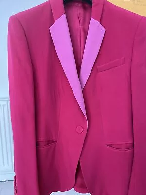 Buy Whistles Pink Tuxedo Style Jacket/Blazer • 40£
