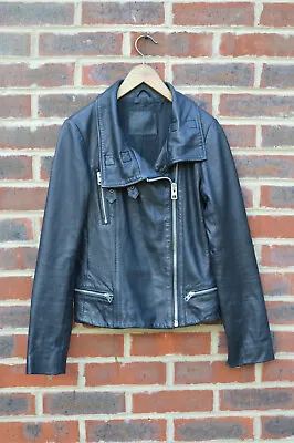 Buy *STUNNING* AllSaints Spitalfields Ladies BALES Leather Biker Jacket UK8 US4 Moto • 82.49£