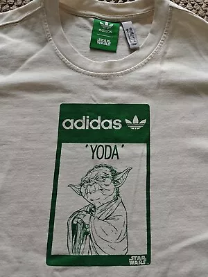 Buy Adidas Originals Star Wars Yoda T-shirt UK M Relaxed Fit Used • 20£