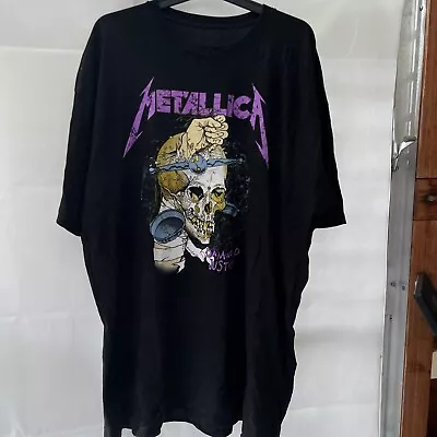 Buy Official Metallica Damaged Justice T Shirt Size XL Graphic Band Rock Tee Y2K • 24.99£